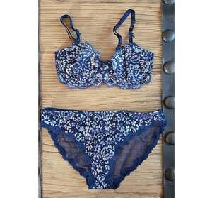 Victoria's Secret Dream Angels Pushup without Padding Bra Panty Set sz 34C/M New